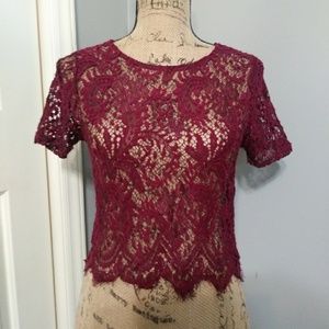 ambiance sheer crop top